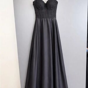 LuLaRoe Strapless Black Gown